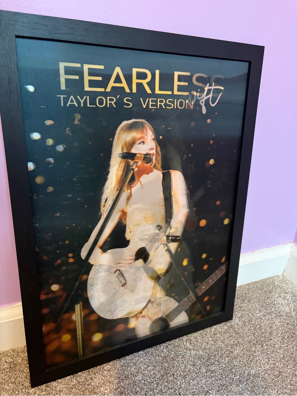 Taylor Swift Fearless Holographic Frames Lenticular Poster